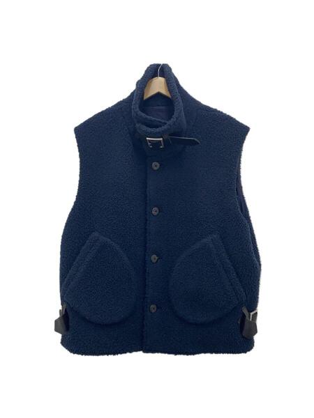 URU(ウル) / 21AW/ACRYLIC WOOL BOA VEST/ボアベスト/2/ネイビー 