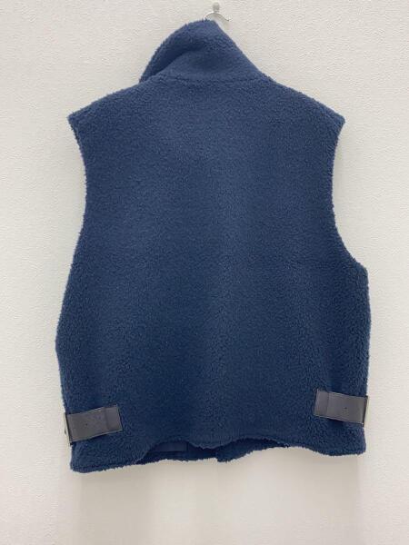 URU(ウル) / 21AW/ACRYLIC WOOL BOA VEST/ボアベスト/2/ネイビー 
