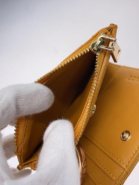 V*e様 【MLVINCE】【新品未開封】COMPACT WALLET / 二つ MLVINCE(メルヴィンス) / COMPACT WALLET/2つ折り財布/レザー/イエロー