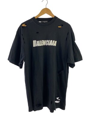 バレンシアガ BALENCIAGA 2019年製 ミニ ロゴ プリント 交ざる 半袖 T 