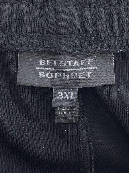 Belstaff / サイドライン トラックパンツ/ボトム/3L/コットン/BLK/無地 Belstaff(ベルスタッフ) / サイドライン トラックパンツ/ボトム/3L