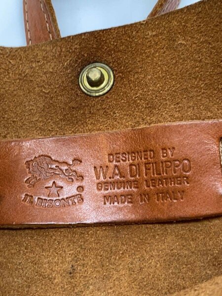 IL BISONTE(イルビゾンテ) / ビッグロゴ/ショルダーバッグ/レザー/CML 