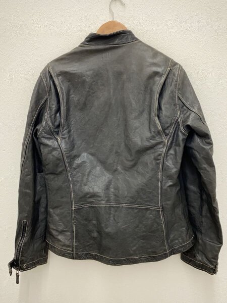 dunhill(ダンヒル) / シングルライダースジャケット/M/馬革/BLK/PGD912 