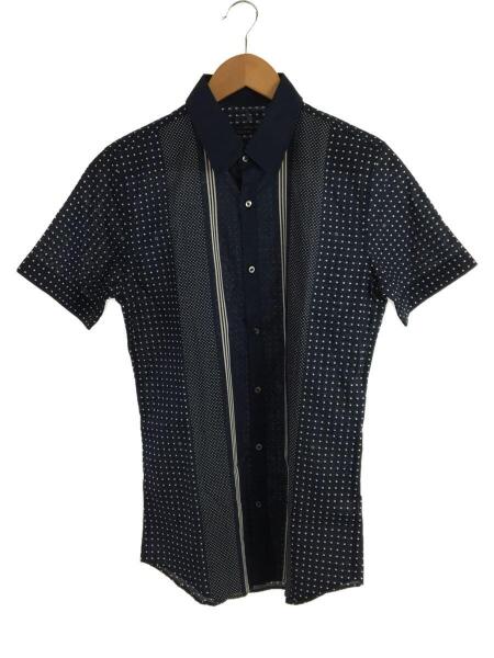 GUCCI(グッチ) / 半袖シャツ/38/コットン/NVY/ドット/324812 Z3597
