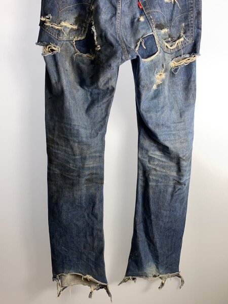 HYSTERIC GLAMOUR クラッシュ リペア加工 デニムパンツ HYSTERIC 