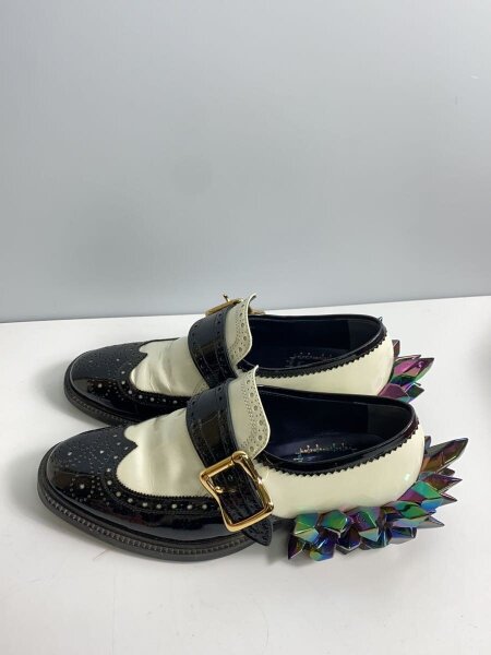 hazama 美来永光のドレスローファー white×black ha|za|ma】美
