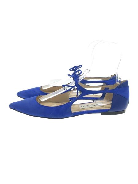 JIMMY CHOO(ジミーチュウ) / フラットパンプス/38.5/ブルー | 中古品の 