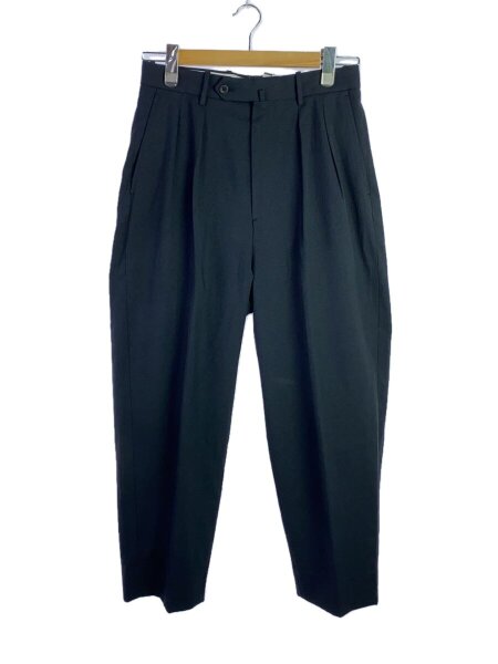 Steven alan ウール ツープリーツ スラックス -BOLD ブラック Steven