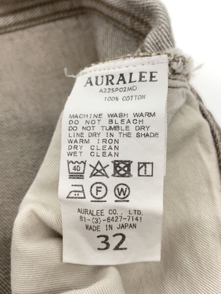 AURALEE(オーラリー) / HARD TWIST FADED BROWN DENIM WIDE PANTS 