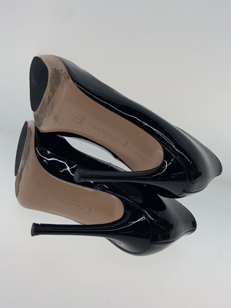 Gianvito Rossi ブラックスエードパンプス 37.5 未使用 Gianvito Rossi(ジャンビトロッシ) / パンプス/37.5/BLK/エナメル