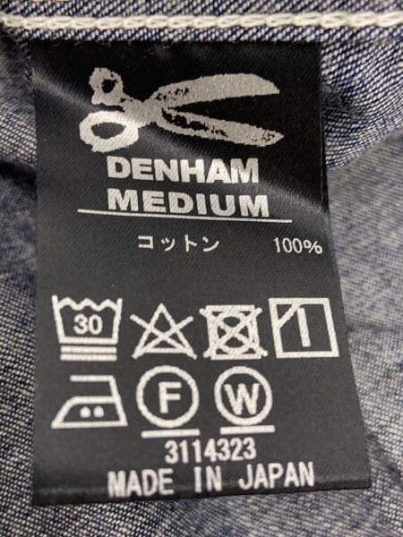 DENHAM(デンハム) / 刺繍ステッチレギュラーカラーシャツ/--/デニム