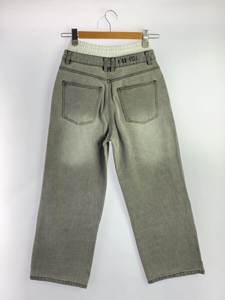 Bibiy ビビィ JULIET DOUBLE WAIST PANTS Bibiy．(ビビィ) / JULIET DOUBLE WAIST DENIM/S/デニム/GRY/B41
