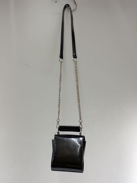 MSGM(エムエスジーエム) / ショルダーバッグ/エナメル/BLK/無地 | 中古 