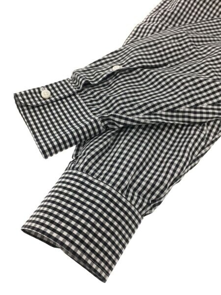 ラルフローレン パープルレーベル ギンガムチェックシャツ 橙×白