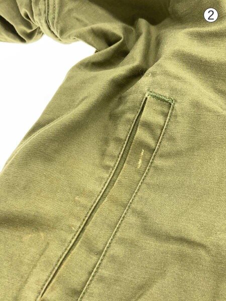 US.NAVY◇A-2/デッキジャケット/コットン/KHK/無地 70s US NAVY A-2 DECK