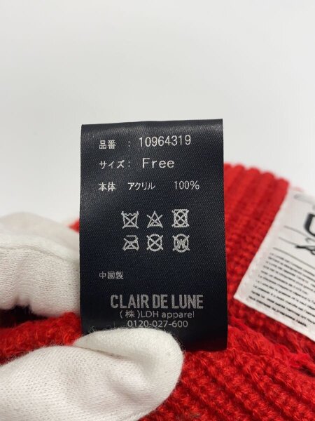 CLAIR DE LUNE(クレールドルナ) / ニットキャップ/FREE/アクリル/RED 