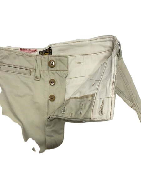 REAL McCoyS / ストレートパンツ/32/コットン/BEG/無地 REAL McCoyS(リアルマッコイ) / ストレートパンツ/32/コットン/BEG