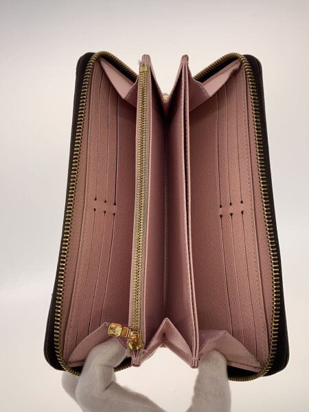 LOUIS VUITTON / 2)ジッピー・ウォレット_ダミエ・エベヌ_BRW_ローズバレリーヌ/PVC/BRW/総柄/レディース// LOUIS VUITTON(ルイヴィトン) / 2)ジッピー・ウォレット_ダミエ