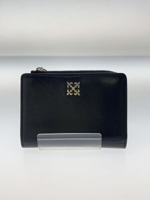 未使用に近い 極美品 russte 二つ折り財布 レザー バック 黒 ブラック