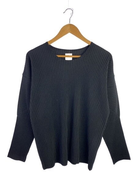 未使用に近い HOMME PLISSÉ HP55JK021長袖 黒 サイズ3 HOMME PLISSE ISSEY MIYAKE(オムプリッセイッセイミヤケ) / 長袖T