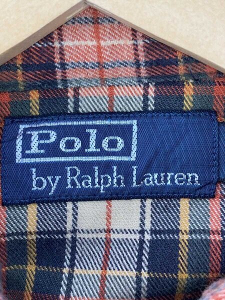 POLO RALPH LAUREN(ポロラルフローレン) / ネルシャツ/M/コットン/RED