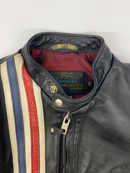 SCHOTTシングルライダースジャケット36 Schott(ショット) / Single Riders Jacket Cowhide/シングルライダース