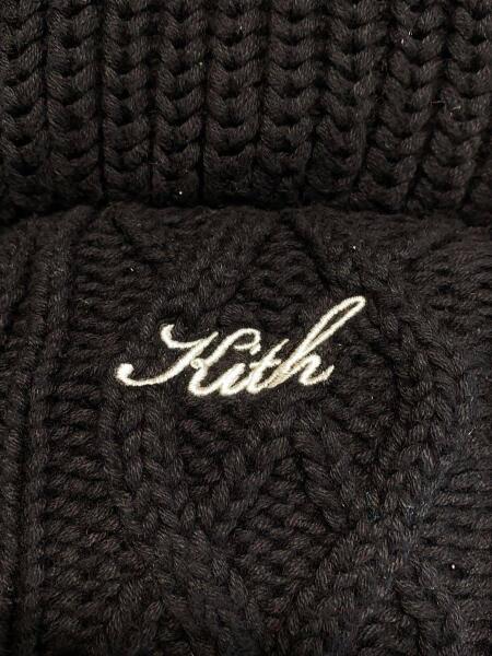 KITH(キス) / PARKER CABLE KNIT/ニットベスト/S/ブラック KITH(キス) / PARKER CABLE KNIT/ニットベスト/S/ブラック