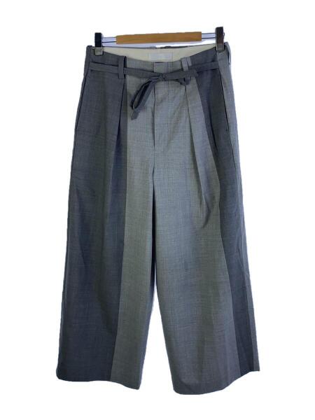 ETHOSENS(エトセンス) / 18SS/バイカラーワイドスラックス/ウール/GRY 