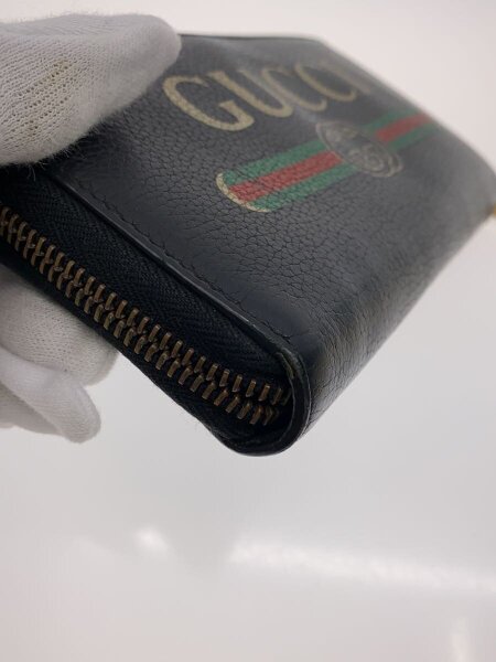GUCCI(グッチ) / 長財布_ヴィンテージロゴ/レザー/BLK/メンズ | 中古品