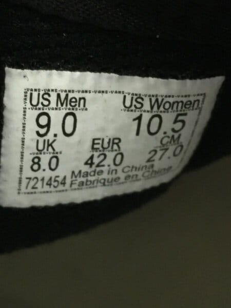 VANS(バンズ) / BOLT/ハイカットスニーカー/27cm/ブラック/721454