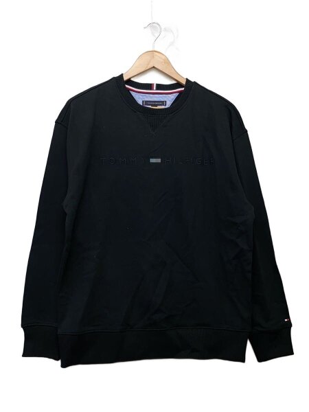 TOMMY HILFIGER(トミーヒルフィガー) / スウェット/M/コットン/BLK 