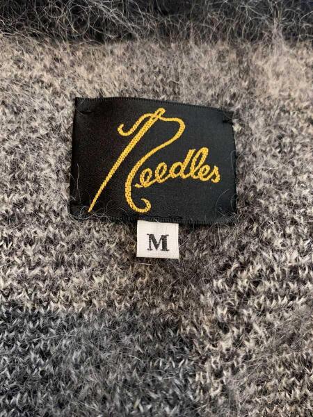 Needles(ニードルズ) / カーディガン(厚手)/M/モヘア/GRY/ストライプ
