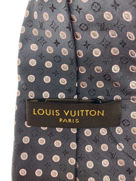 LOUIS VUITTON(ルイヴィトン) / ドット/モノグラムネクタイ/シルク/GRY