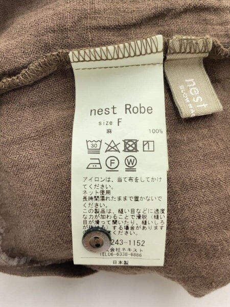 nest Robe(ネストローブ) / 長袖ブラウス/FREE/リネン/BRW/001243-1152