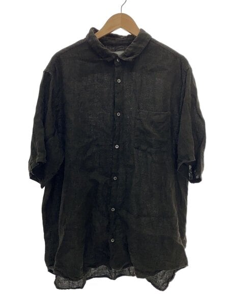 02253-0051 リネングレンチェック半袖シャツ nest robe CONFECT(ネストローブコンフェクト) / 半袖シャツ/5/リネン