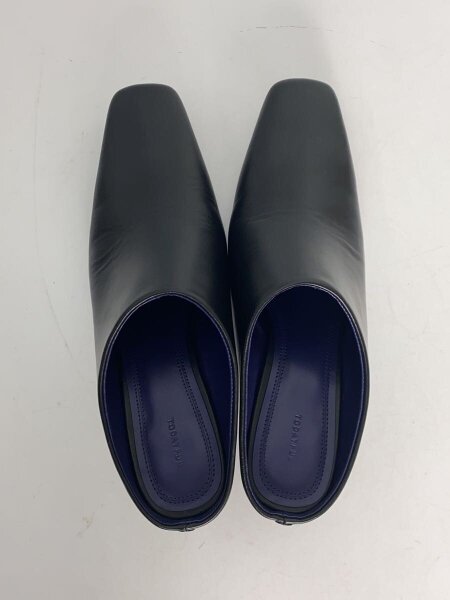 TODAYFUL(トゥデイフル) / Squaretoe Leather Sabot/38/BLK | 中古品の 