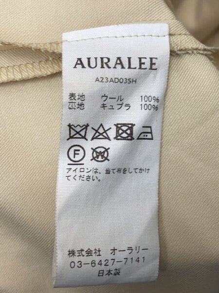 AURALEE(オーラリー) / ノースリーブワンピース/O/ウール/CRM