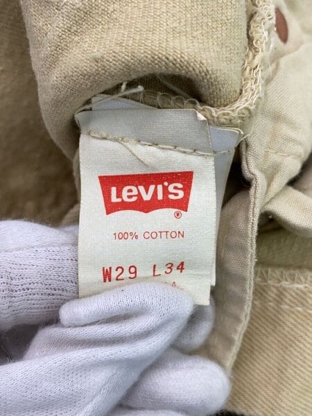 Levi's(リーバイス) / 90s/USA製/ストレートパンツ/29/デニム/BEG/無地