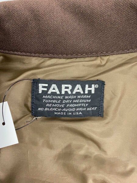 FARAH(ファーラー) / テーラードジャケット/--/--/BRW/無地 | 古着の 