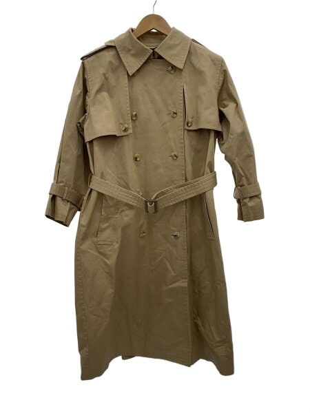 YVES SAINT LAURENT◇トレンチコート/--/コットン/BEG YVES SAINT