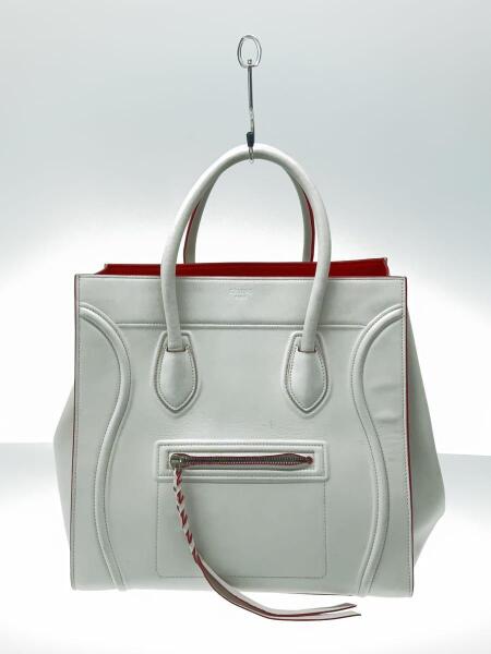 CELINE(セリーヌ) / ハンドバッグ/レザー/WHT/ラゲージ/ファントム 