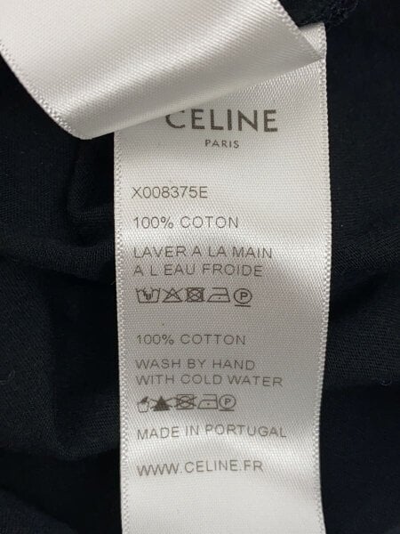CELINE / 19SS/インビテーション/Tシャツ/M/コットン/BLK/X008375E CELINE(セリーヌ) / 19SS/インビテーション/Tシャツ/M/コットン/BLK