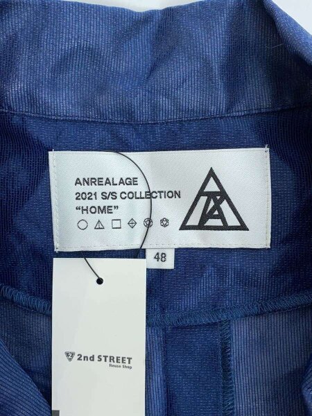 ANREALAGE(アンリアレイジ) / コート/48/ポリエステル/BLU/無地 | 古着