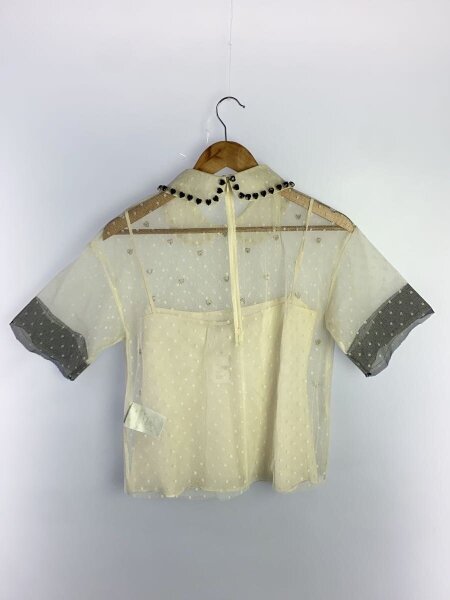 RED VALENTINO(レッドヴァレンティノ) / 半袖ブラウス/40/ナイロン/IVO 