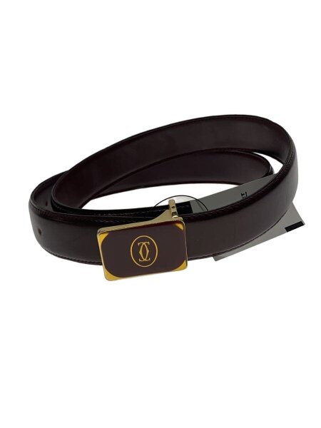 Cartier(カルティエ) / ベルト/レザー/ボルドー/メンズ | 中古品の販売