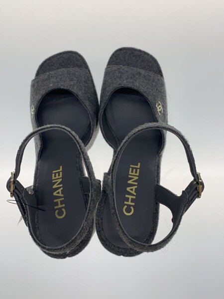 CHANEL(シャネル) / サンダル/36.5/グレー/ウール// | 中古品の販売 