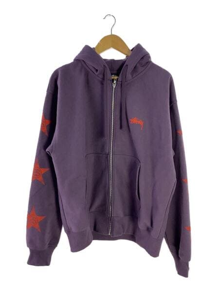 STUSSY(ステューシー) / STARS ZIP HOODIE/ジップパーカー/L/コットン 