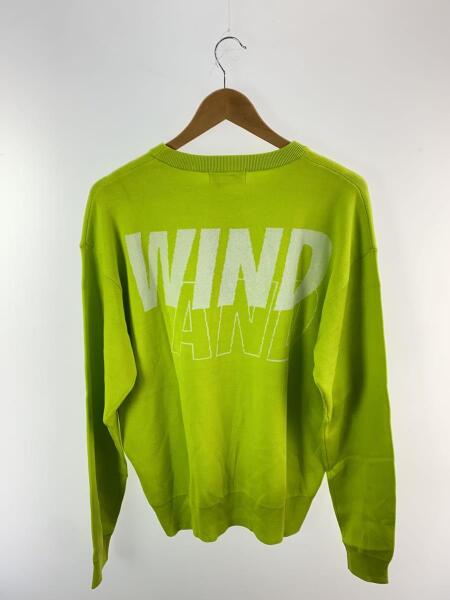 WIND AND SEA / セーター(薄手)/M/シルク/GRN/WDS-O-SEA-23-Q3-KN-01 WIND AND SEA(ウィンダンシー) / セーター(薄手)/M/シルク/GRN/WDS-O