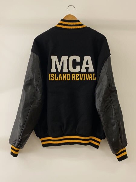 DeLONG / 80S/MCA  REVIVAL/スタジャン/--/ウール/BLK DeLONG(デロング) / 80S/MCA ISLAND REVIVAL/スタジャン/--/ウール/BLK