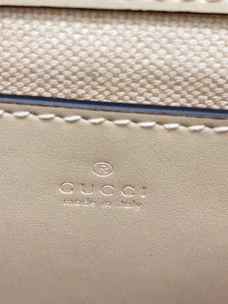 GUCCI(グッチ) / GG スーパーミニ ショルダーバッグ/レザー/BEG/総柄